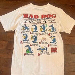 90s bad dog vintage shirt Usa made
